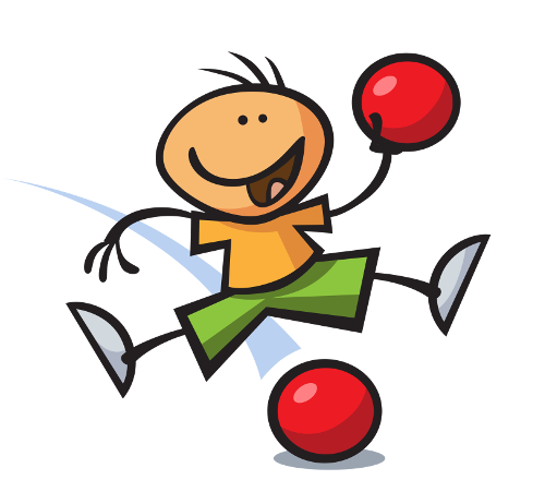 Clipart mit einem stilisierte Männchen, das einen Ball wirft